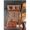 Image 2 : Vintage Gentlemans Travel Toiletry Kits, Ronson Maximus Lighter - As Is