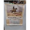 Image 1 : Vintage Wilton Motors Wild West 1984 Calendar 31" x 38"