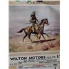 Image 3 : Vintage Wilton Motors Wild West 1984 Calendar 31" x 38"