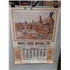 Image 1 : Maple Creek Motors LTD 1974 Calendar 41" x 31"