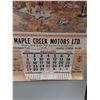 Image 2 : Maple Creek Motors LTD 1974 Calendar 41" x 31"