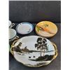 Image 4 : Ceramic Tea Cups, Saucers, Dessert Plates, Serving Plate