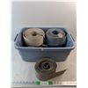 Image 1 : Flexible Plastic Edge, Plastic Storage Tote 21" x 15" x 9" - PICK UP
