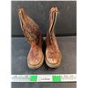 Image 1 : Kids Leather Cowboy Boots - Size 9"