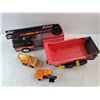 Image 5 : Tonka Fire Truck, Cement Truck, Excavator, Trailer Toys
