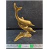 Image 1 : Brass Desk Dolphins Decoration