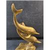 Image 2 : Brass Desk Dolphins Decoration