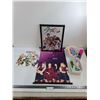 Image 1 : "BlackPink" Banner, "Stray Kids" Framed Hologram Decor, Anime Calendar,  Large Chalk Sticks, Misc.