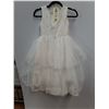 Image 1 : * Tiana Special Occasion #R914 White Chiffon & Tulle Girl's Dress - Size 8