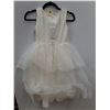Image 2 : * Tiana Special Occasion #R914 White Chiffon & Tulle Girl's Dress - Size 8
