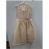 Image 1 : * Jolene #PK241 Beige Chiffon & Tulle Girl's Dress - Size 10