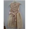 Image 2 : * Jolene #PK241 Beige Chiffon & Tulle Girl's Dress - Size 10