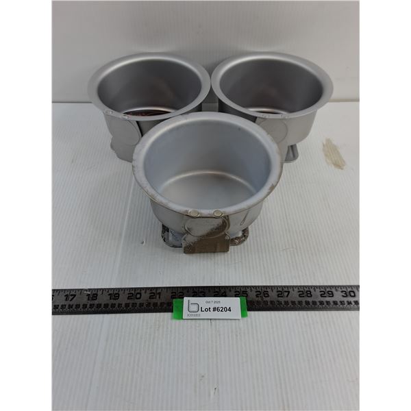 (3) Fat Daddio Round Cake Pans - 7" Dia x 4" High