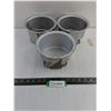 Image 1 : (3) Fat Daddio Round Cake Pans - 7" Dia x 4" High