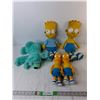 Image 1 : (5) Bart Simpson & Bear Stuffies Up to 17"