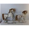 Image 2 : (2) Wooden Rocking Horses Up to 15.25" x 17.5" - PICK UP