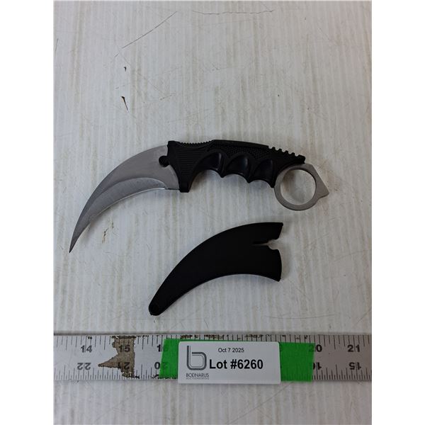 Karambit Knife with Plastic Sheath