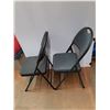 Image 2 : *(2) Metal Folding Cushioned Chairs, Cannot Ship