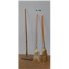 Image 1 : **(2) Corn Brooms & Rake Up to 56", Cannot Ship