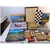 Image 1 : (4) Puzzles, Chess Pieces, Photo Frames, Tote - PICK UP