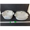 Image 1 : (2) Corning Ware Casserole Dishes, One Chip