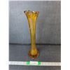 Image 1 : Amber Glass Vase 15"