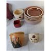 Image 2 : Mostly Ceramic Lot- Vases, Flower Pots, Storage Container