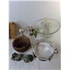 Image 2 : Glass Punchbowl & Cups, Garden Decorations, Misc.