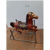 Image 1 : *Child's Plastic Rocking Horse with Metal Frame 48" x 24" x 39", Cannot Ship