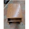 Image 3 : *Wooden Side Table with Magazine Rack, Cannot Ship