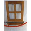 Image 2 : Hulahoop/ Wooden Shelf L-31 5/8' x W-7 1/2 "x H-8 7/8" &  Frame W-16 1/4" x 21 3/4" - PICK UP