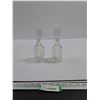 Image 1 : (2) Small Glass Vinaigrette Bottles