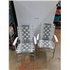 Image 1 : *(2) Folding Chairs 34" x 24" x 24" - PICK UP ONLY