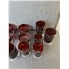 Image 2 : Lot of Ruby Red Glasses