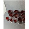 Image 3 : Lot of Ruby Red Glasses