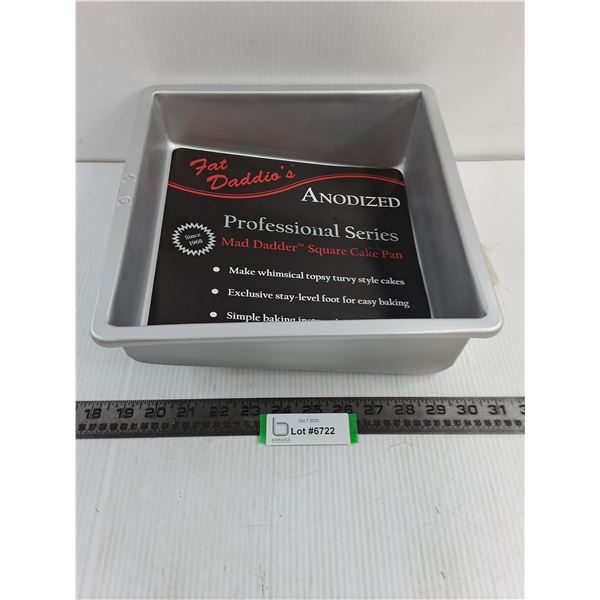 Fat Daddio Square Cake Pan - Unused - 11x11x4"