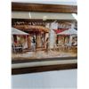 Image 2 : Wood Framed "French Cafe" Wall Art - 42" x 18" - Pickup Only