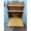 Image 2 : * Vintage Wooden Secretary Desk - 28x11x59" - Pickup Only