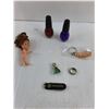Image 4 : Nail Polish,  Variety of Pins, Vintage Watch Faces, Pocket Knife, Etc