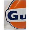 Image 2 : Gulf Plastic Sign - Some Wear - 32.5" x 30" - Pick Up Preferred