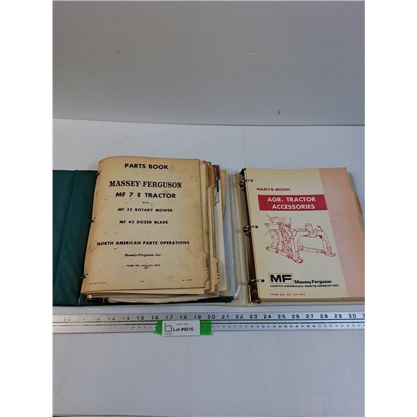Massey Ferguson Advertisment Guides & Pamphlets- Assorted in Binders