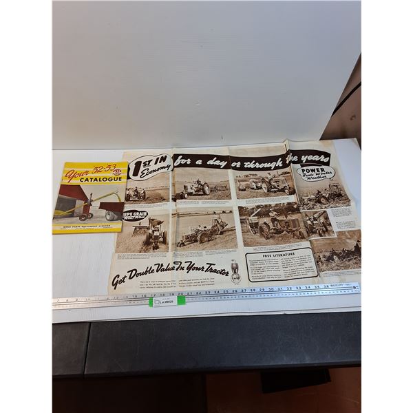 Case Vintage Poster & Kern Farm Equipment Catalogue