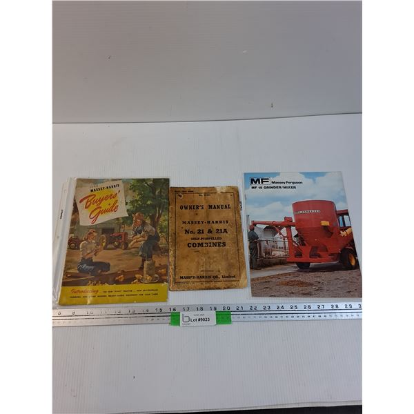 (3) Massey Harris & Ferguson Buyers Guides