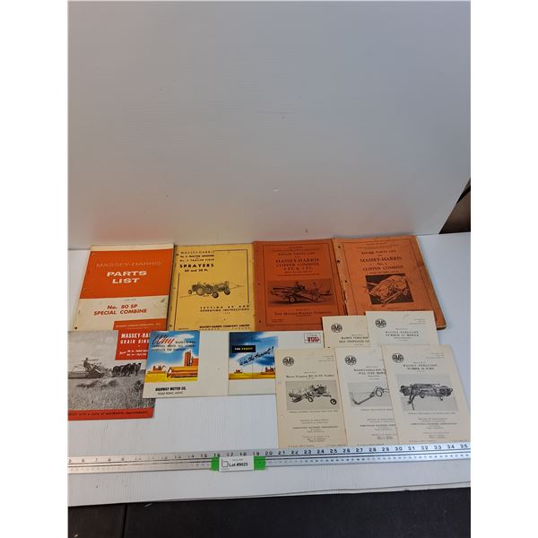 Massey Ferguson Advertisment Guides & Pamphlets- Assorted