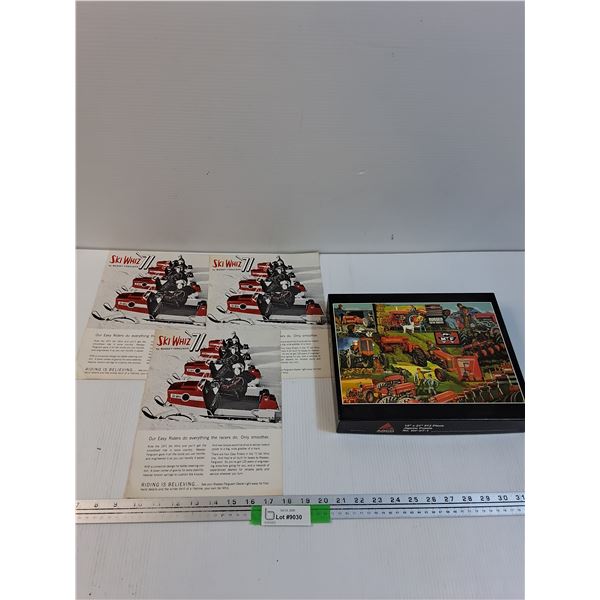 Massey Ferguson Puzzle & Ski Whiz Advertisments
