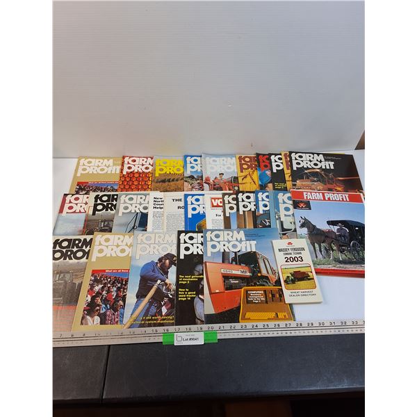 Various Farm Profit Magazines - 1980's & Massey Ferguson Dealer Directory Booklet