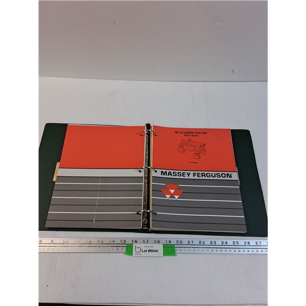 Binder of Massey Ferguson Booklets & Guides/Manuals - Assorted
