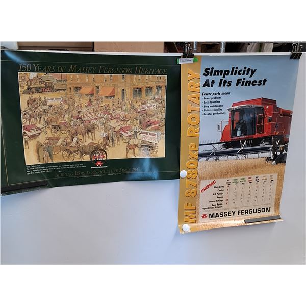 (2) Massey Ferguson Posters - 23" x 35"