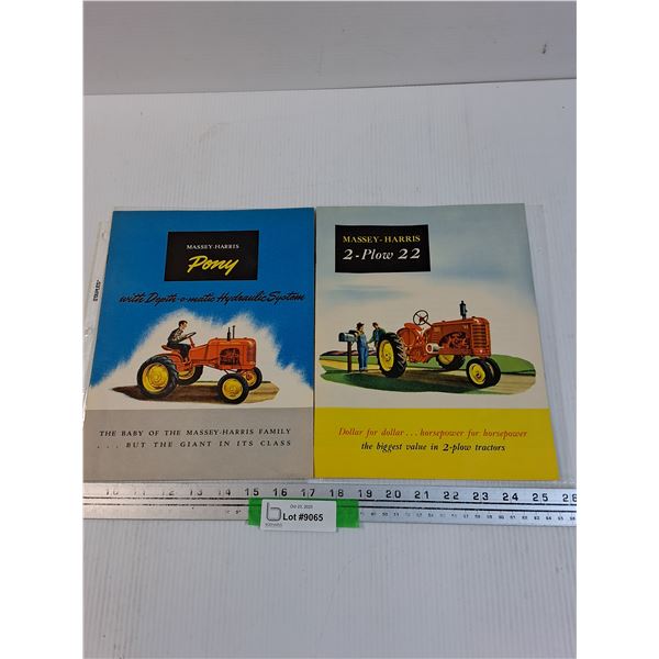 (3) Massey Ferguson Vintage Manuals & Brochures - Pony & Plow 22