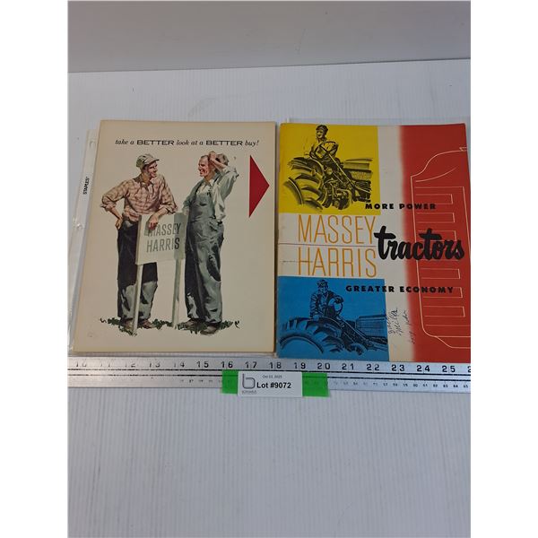 (2) Massey Harris Vintage Brochures